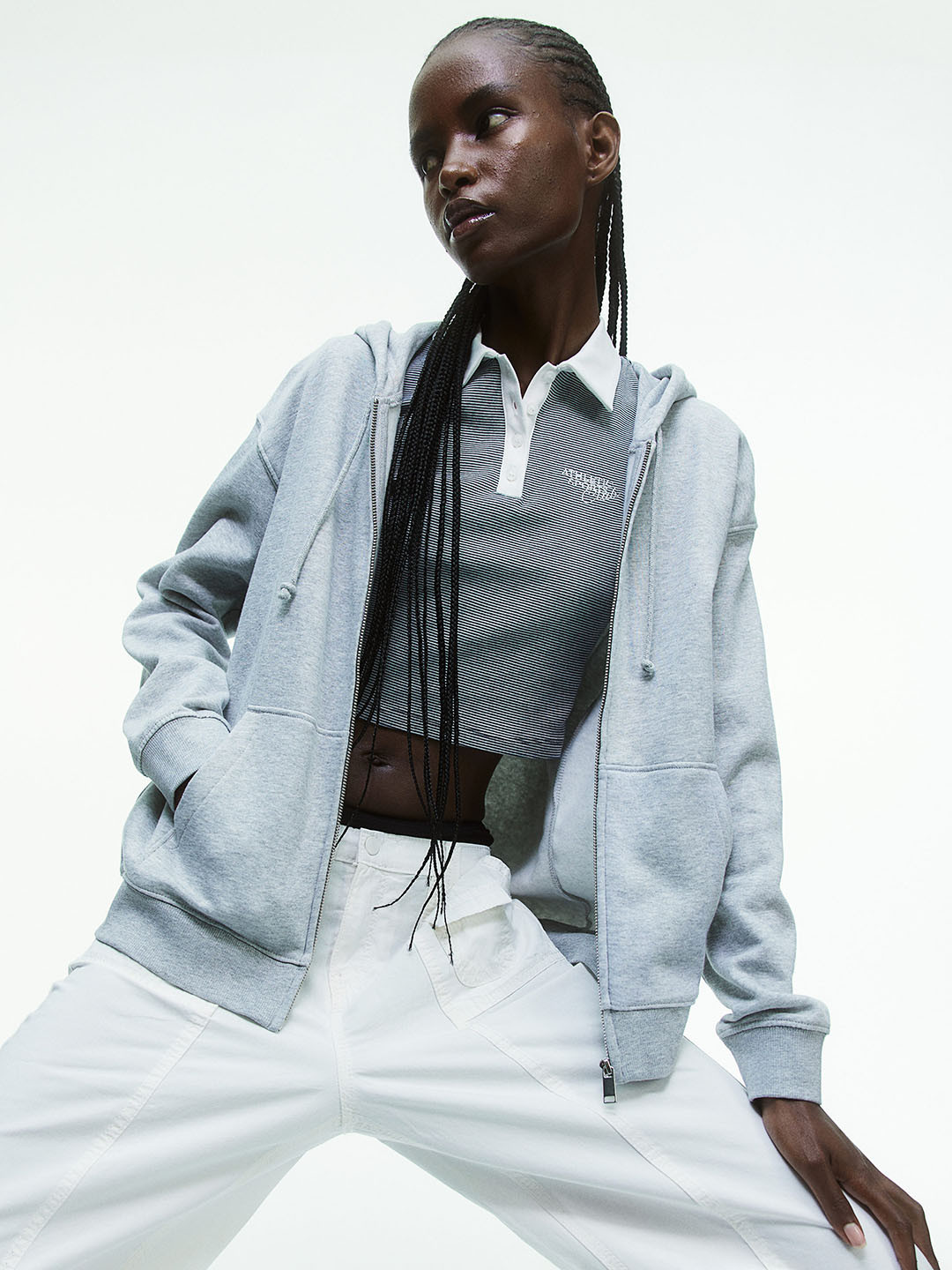 H&M Women Cropped Polo T-Shirt