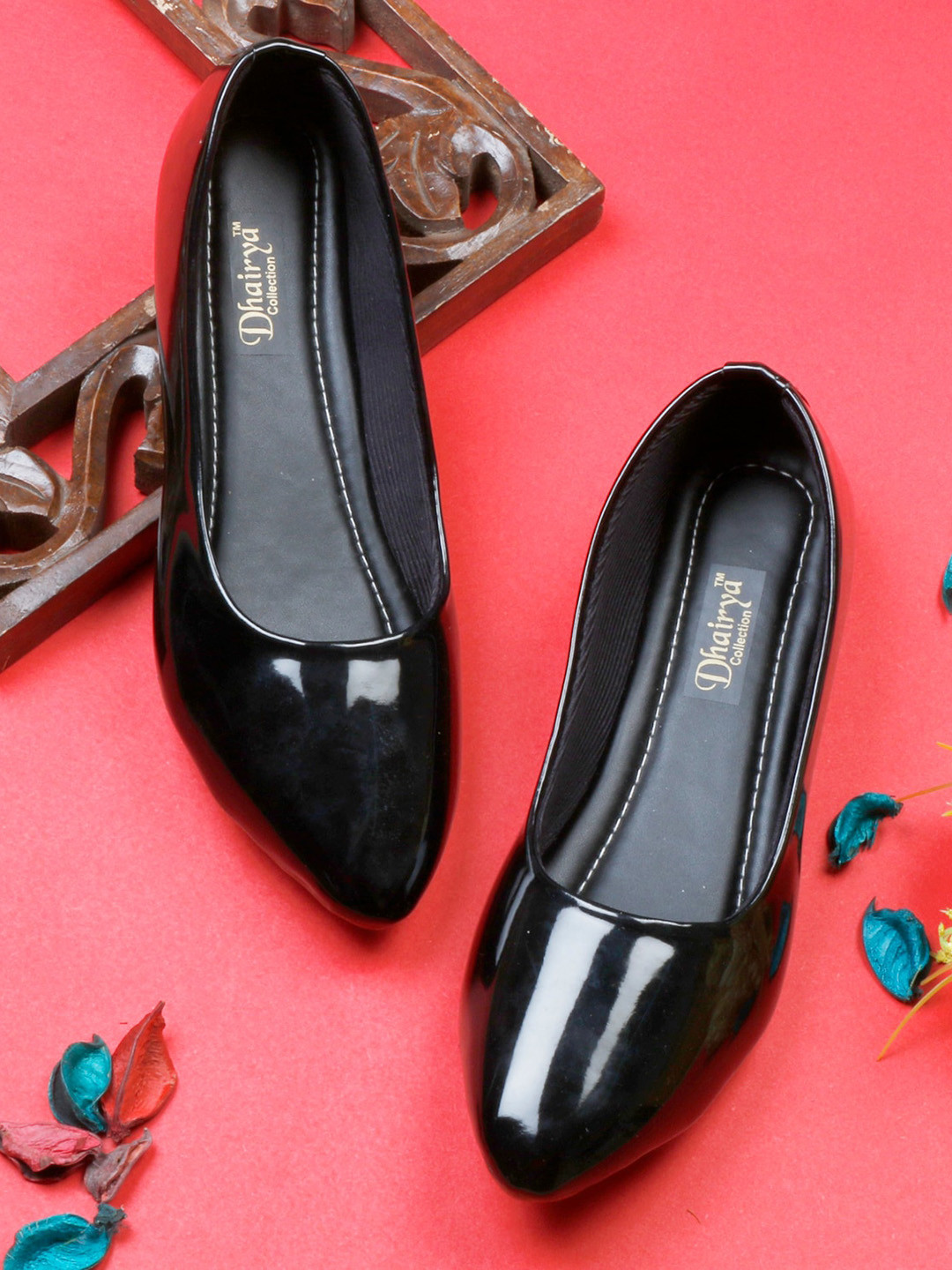 BAESD Women Printed Patent Leather Slip-On Sneakers