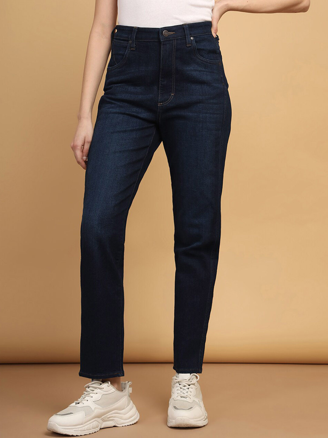 Wrangler Women Slim Fit High-Rise Stretchable Jeans