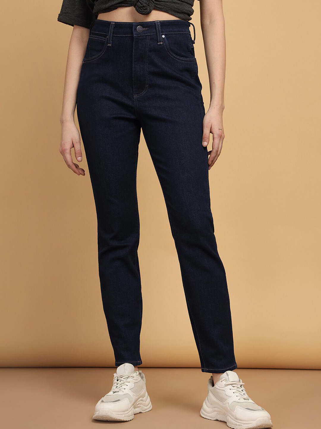 Wrangler Women Slim Fit High-Rise Stretchable Jeans