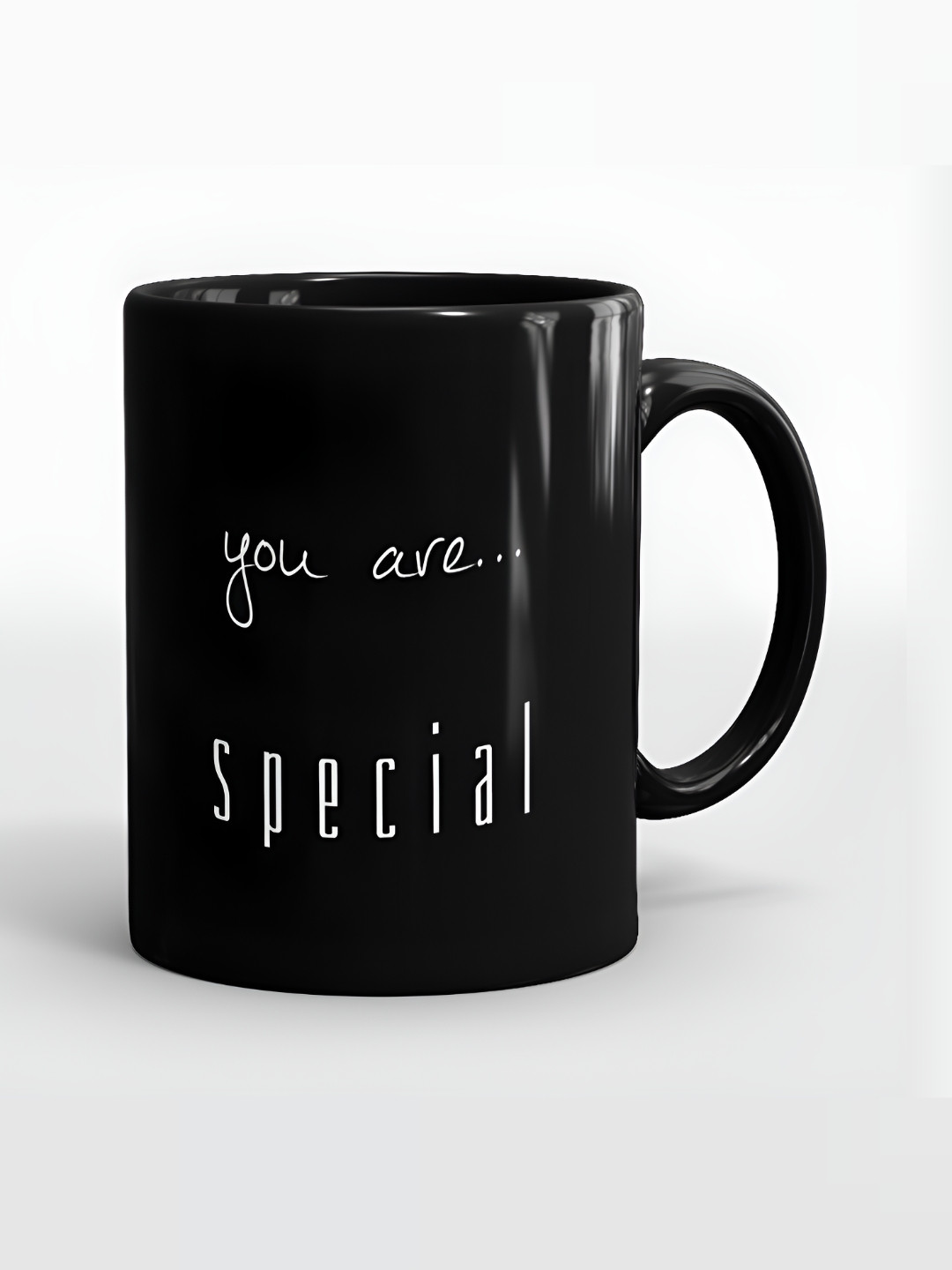 SUBLIKRAFT Black & White Printed Ceramic Glossy Mugs 330 ml