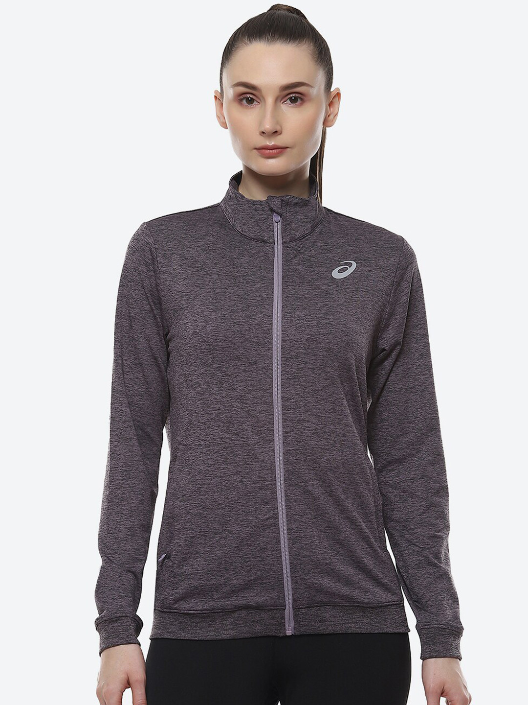 ASICS Mock Collar Heather Jacket