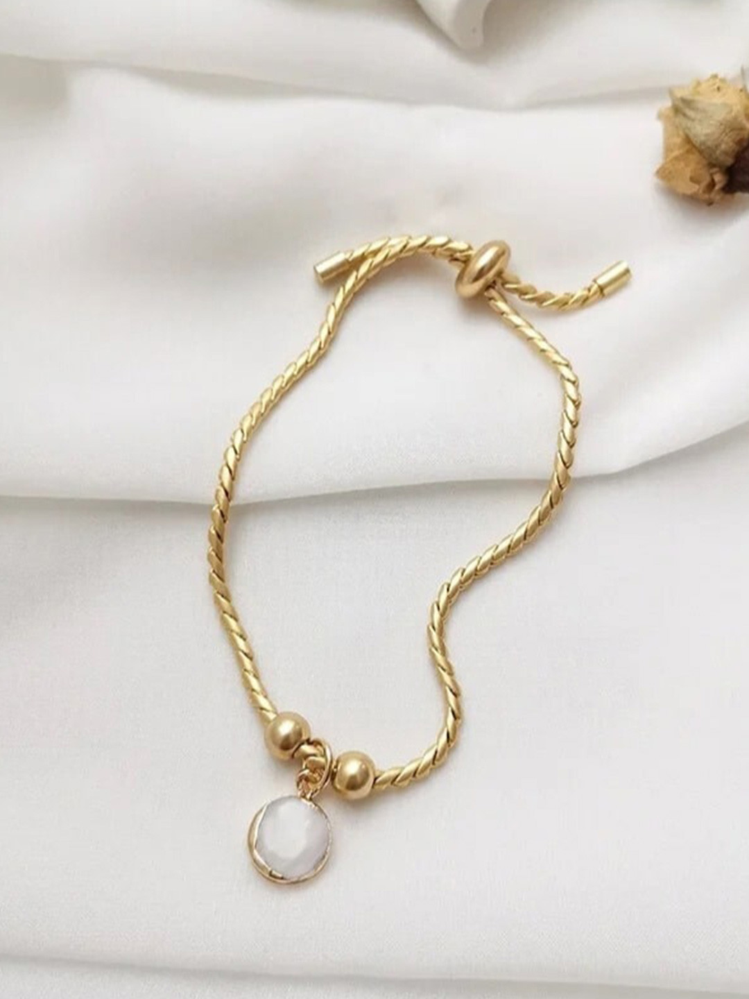 Inaya Gold-Plated Stainless Steel Western Style Charm Bracelet