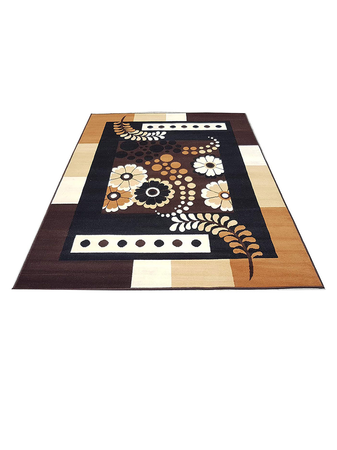 Pc carpet Brown Geometric Anti-Skid Carpet