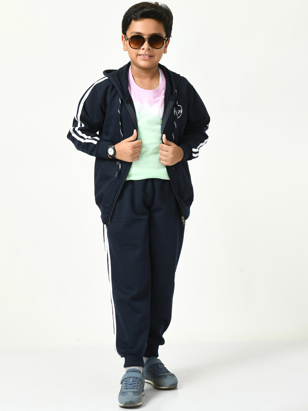 SMSHOPMORE Boys Hoodie Long Sleeves Fleece Tracksuits with Soft Fabric
