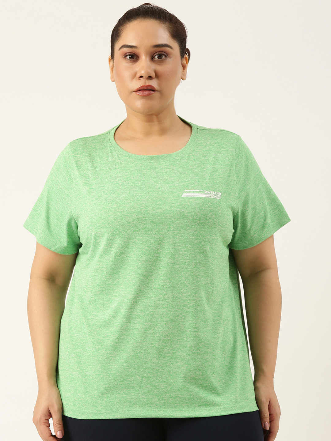 MARCA Bold Plus Size Round Neck Dry Fit Anti-Microbial UV-Protection Sports T-shirt
