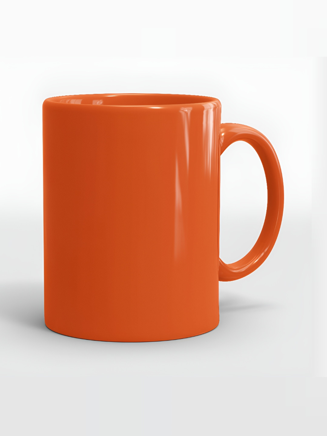 SUBLIKRAFT Orange Ceramic Glossy Mug 330 ml