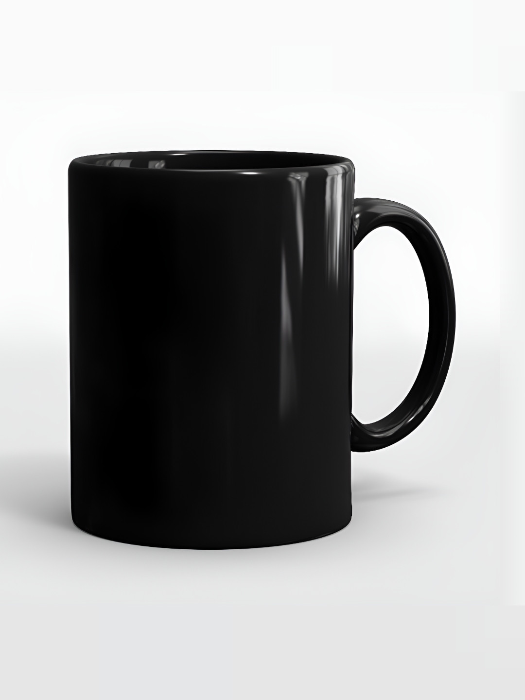 SUBLIKRAFT Black Ceramic Glossy Mug 330 ml