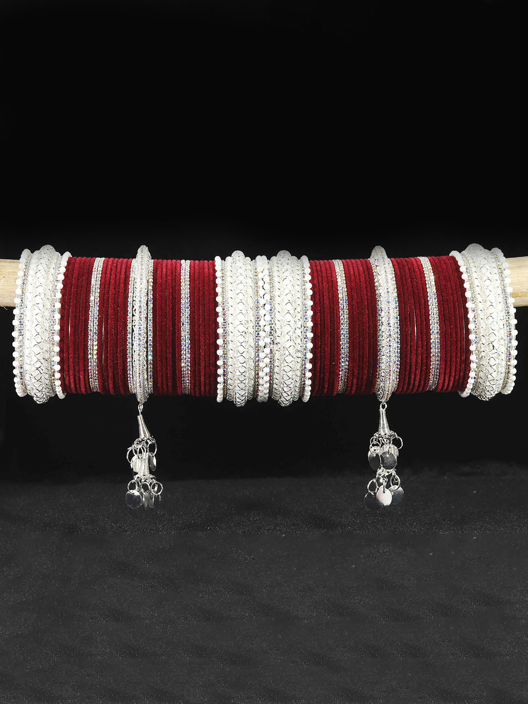 LAVAZZA Set Of 66 Bridal Chuda Bangles Set