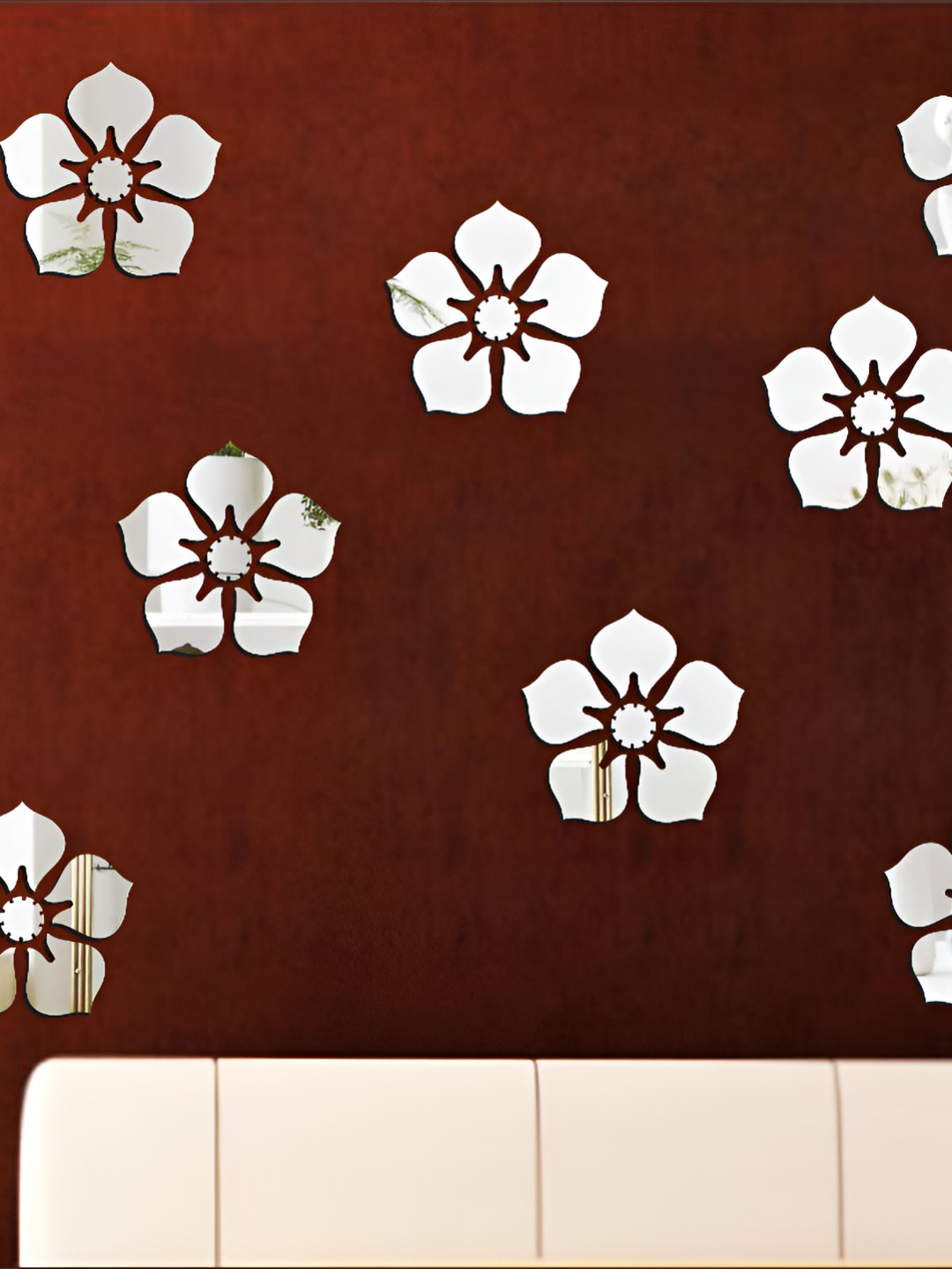 Wall1ders 8-Pcs Floral Pattern Wall Stickers