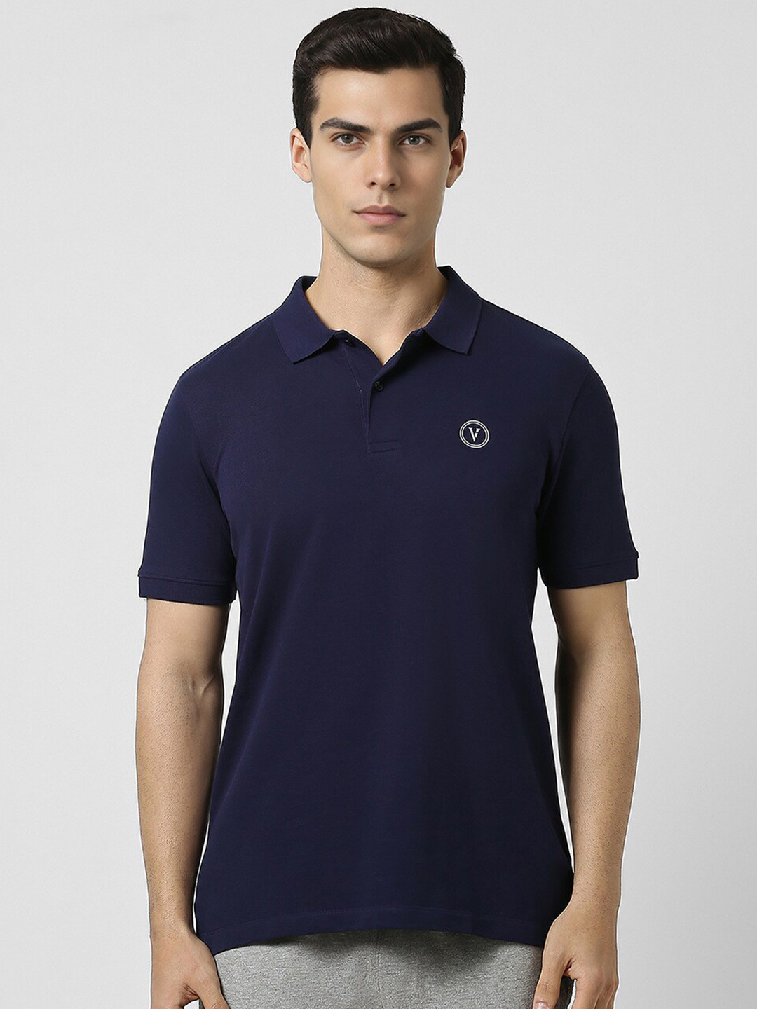 Van Heusen Flex Pure Cotton Polo Collar T-shirt