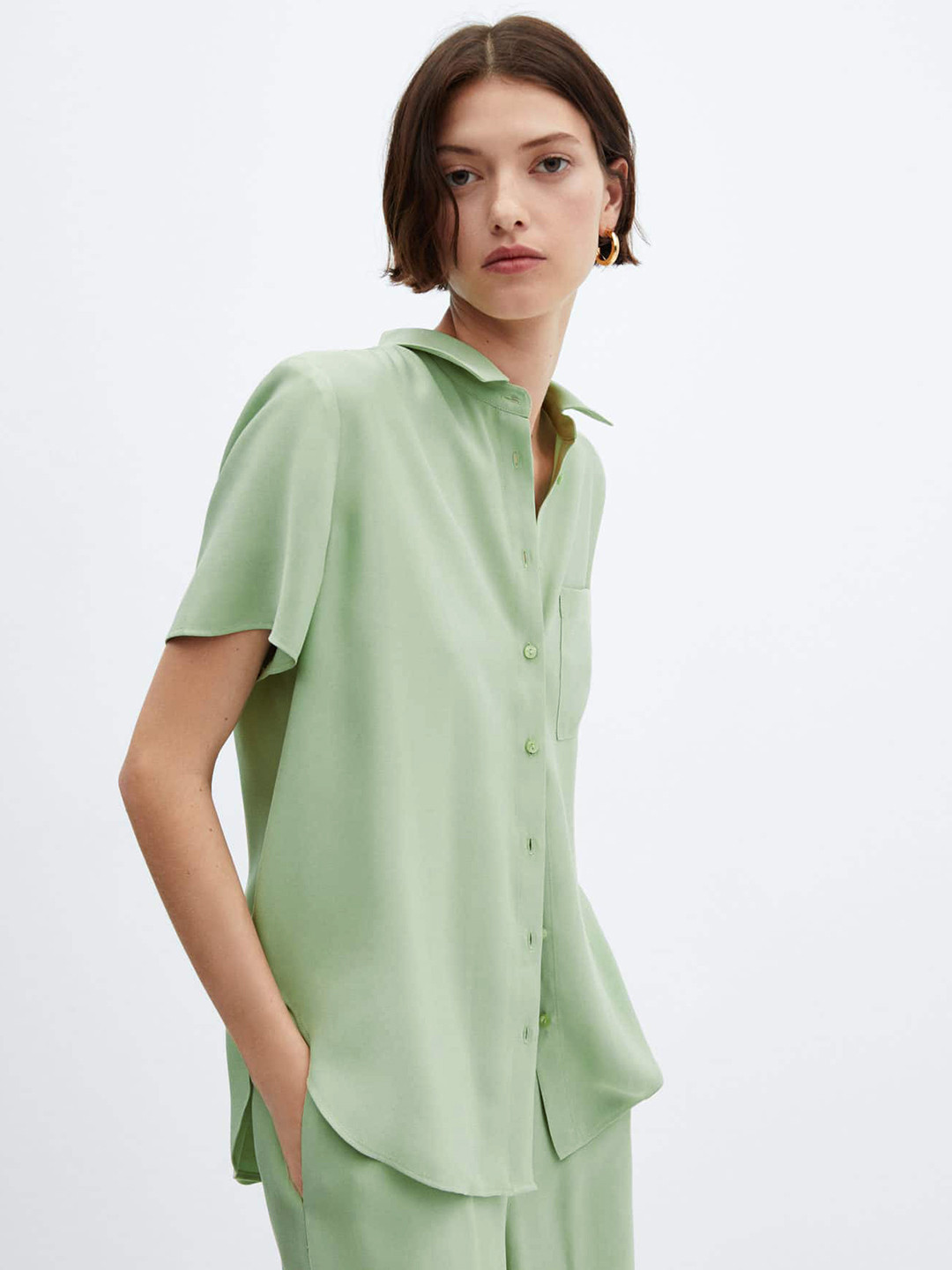 MANGO Short Sleeves Casual Shirt