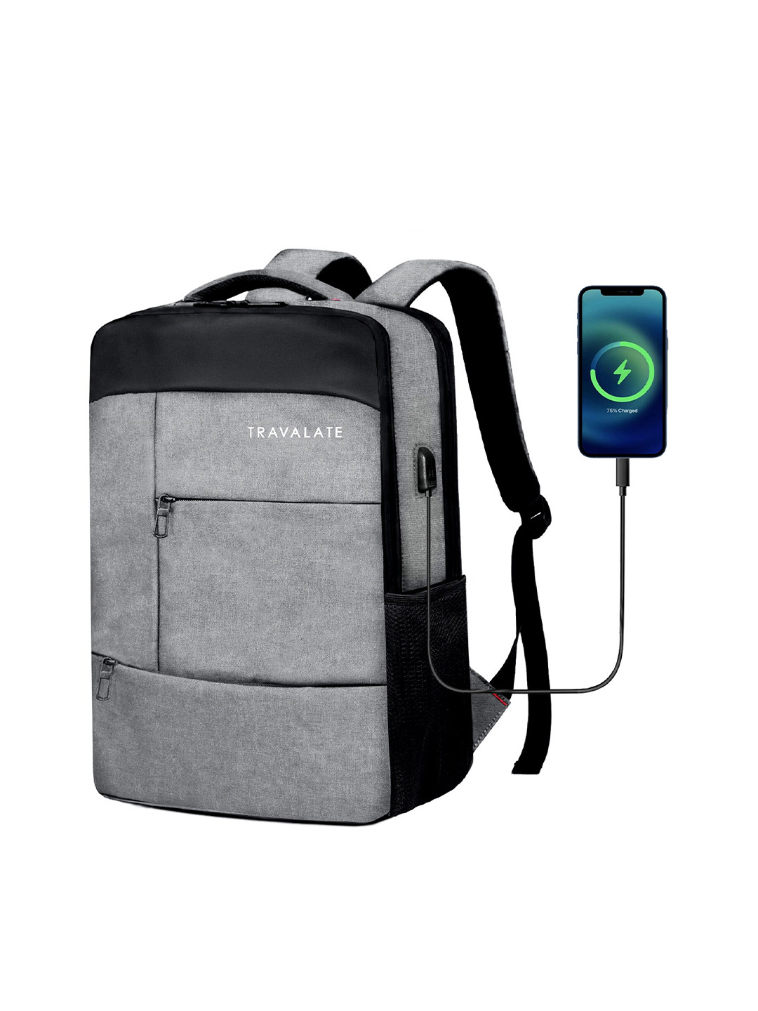 Travalate Backpack With USB Charging Port