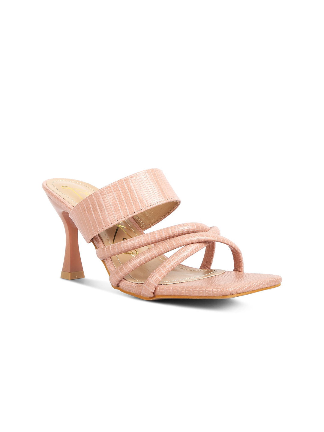 London Rag Women Solid Open Toe Sandal Heels