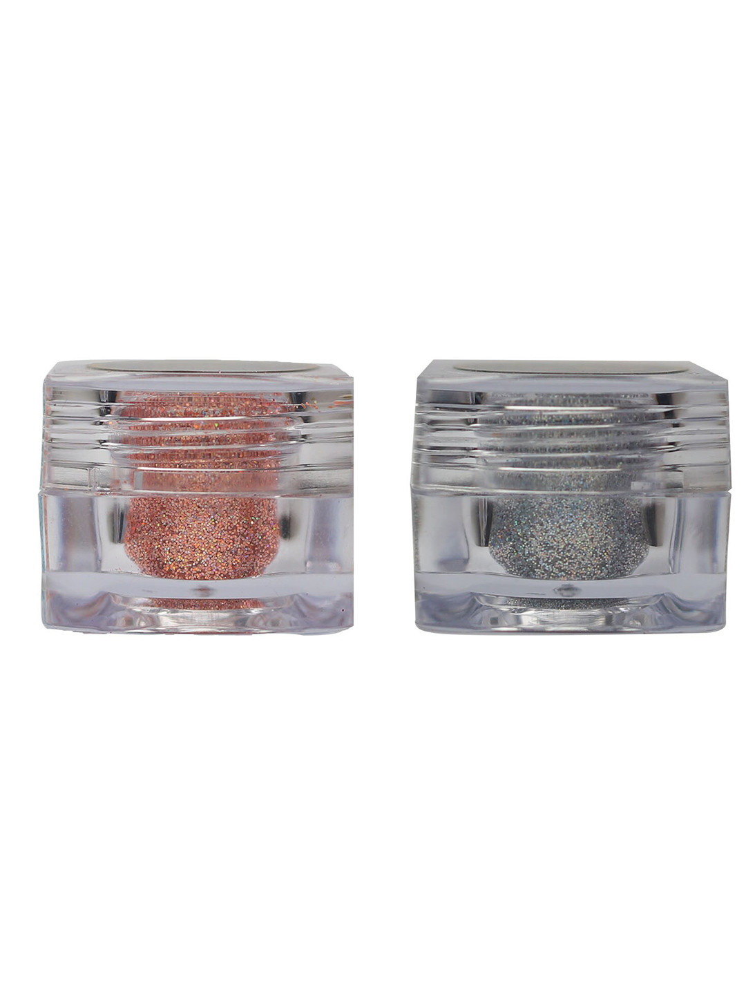Veoni BELLE 2-Pcs Holographic HD Glitter Eyeshadow 5g Each - Peach 11 & Diamond Starlit 18