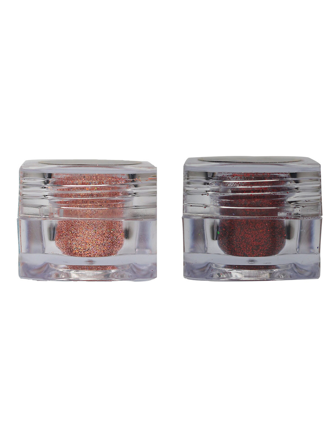 Veoni BELLE Set of 2 HD Holographic Glitter Eyeshadow 5 g each - Peach & Ruby Red