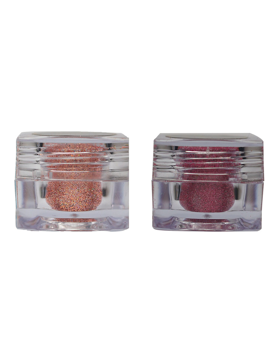 Veoni BELLE Set of 2 HD Holographic Glitter Eyeshadow 5 g each - Peach & Frozen Pink