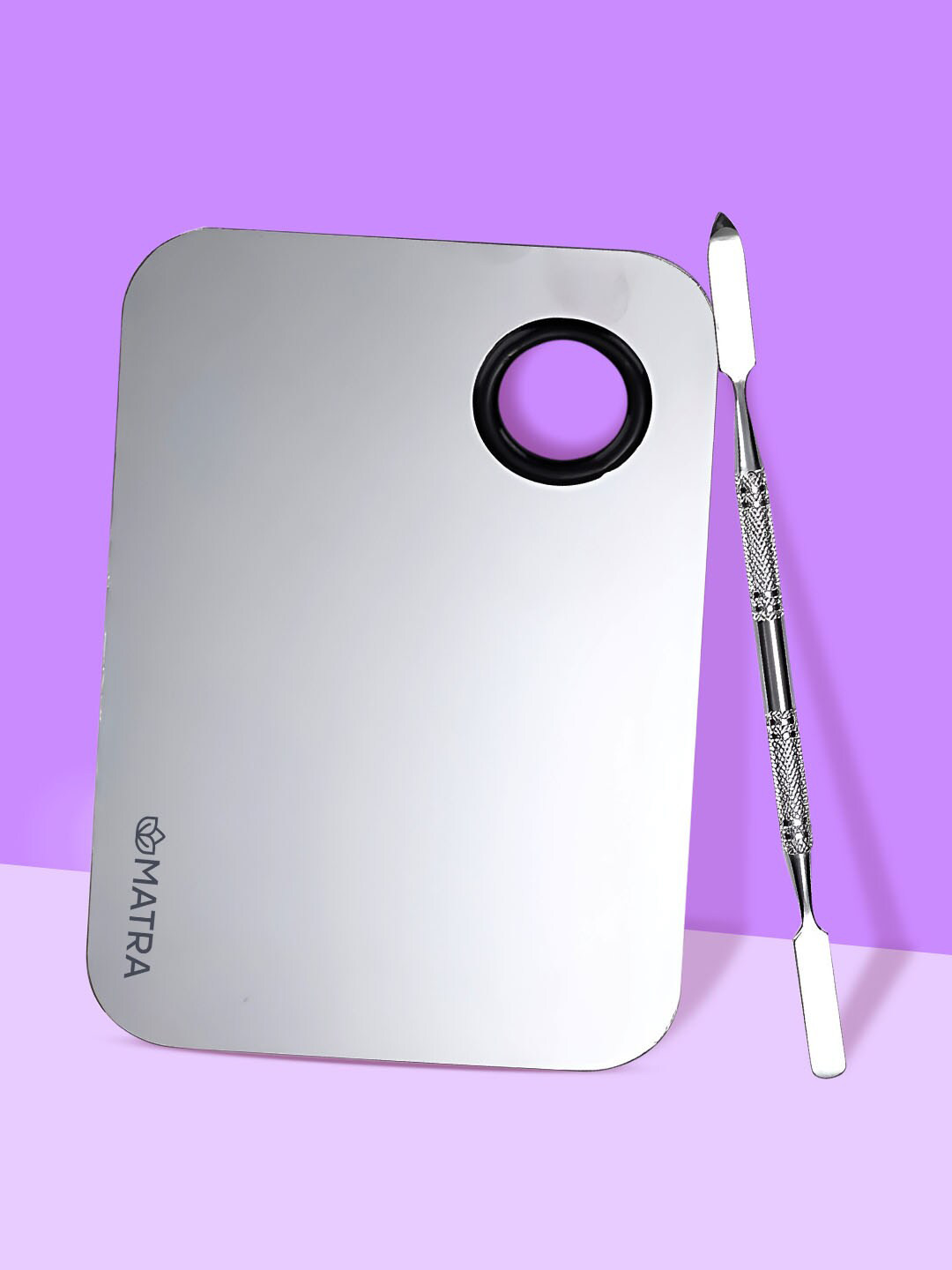 MATRA Flat Shape Makeup Mixing Palette With Spatula Tool
