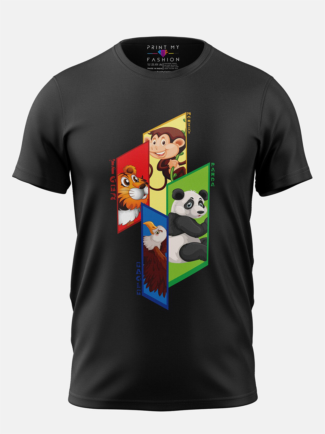 Print My Fashion Boys Printed Applique T-shirt