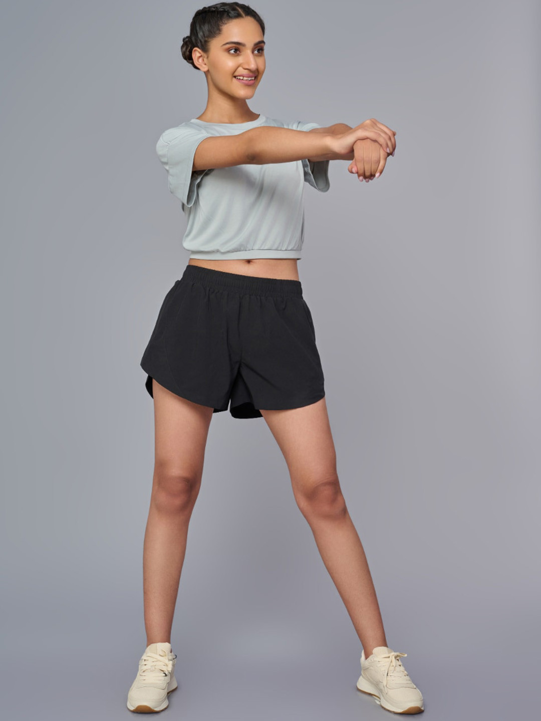 RYZ Women Low-Rise Training or Gym Sports Shorts