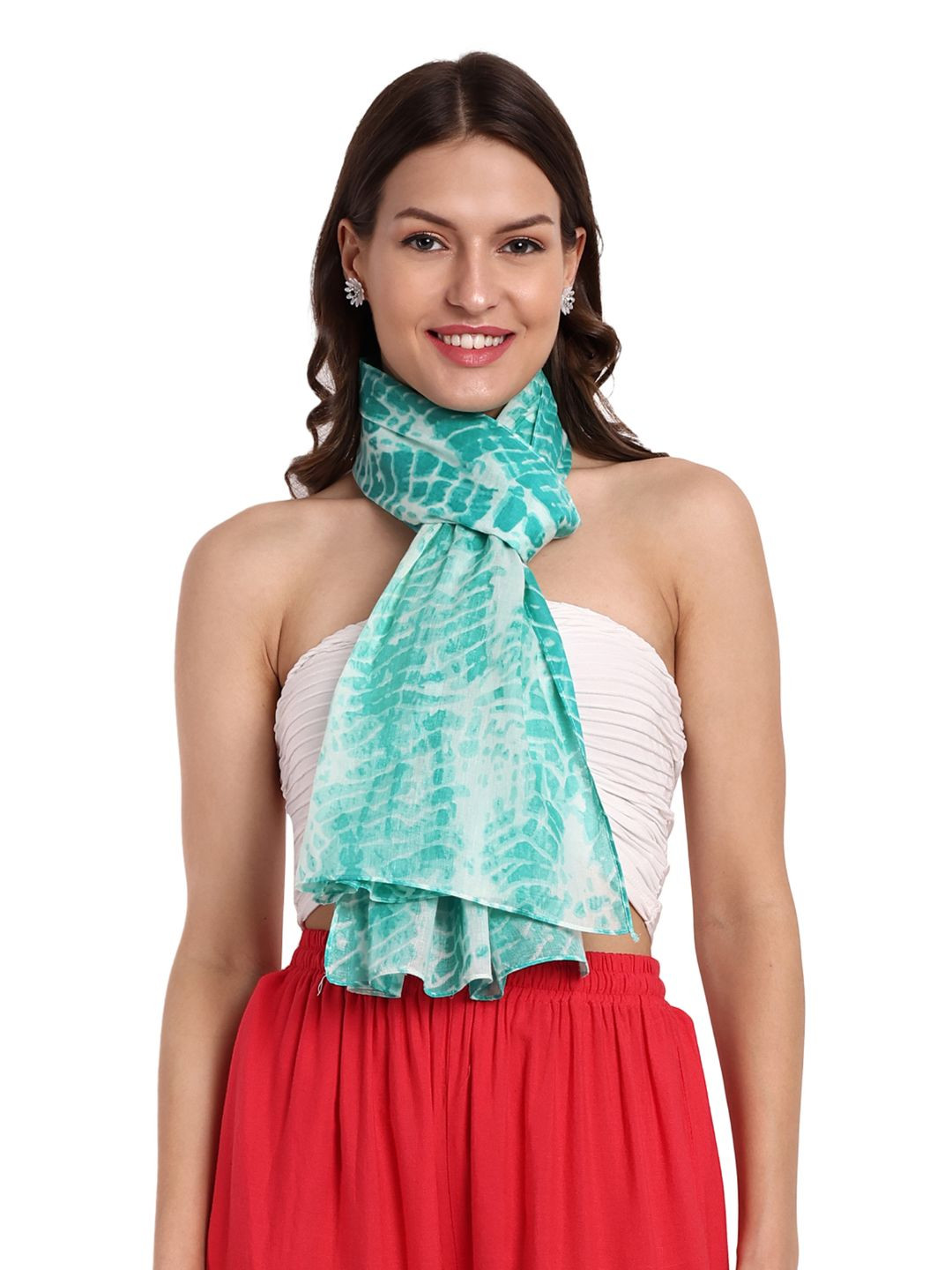 CrossKulture Women Printed Cotton Scarf