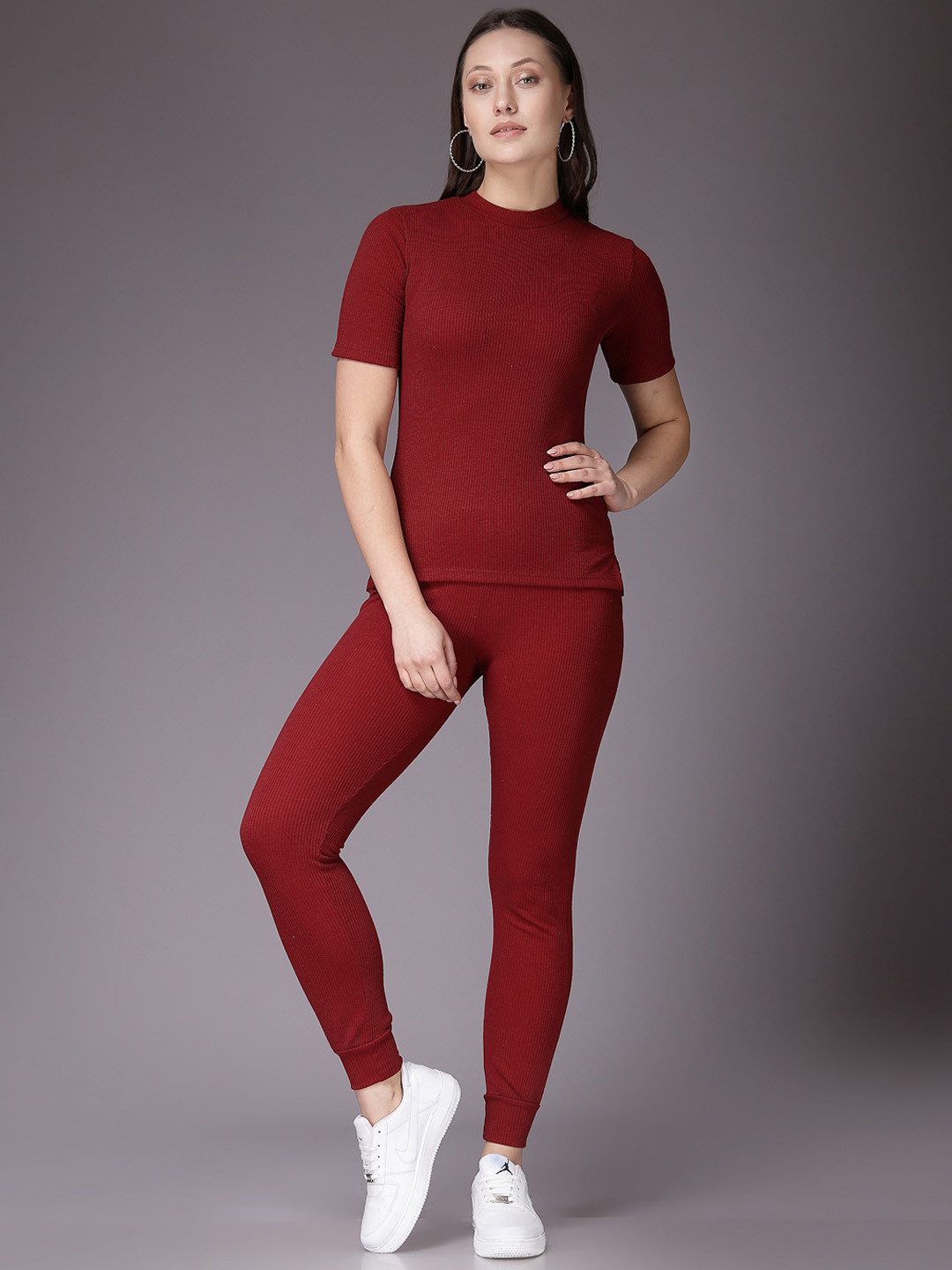 Freehand by The Indian Garage Co Striped Top With Leggings