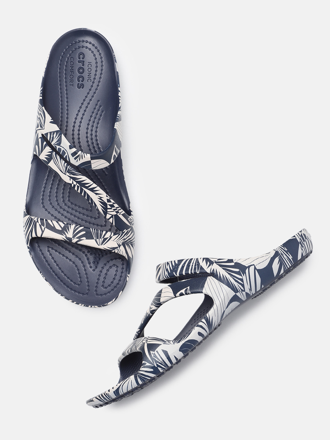 Crocs Women Kadee II Printed Open Toe Flats