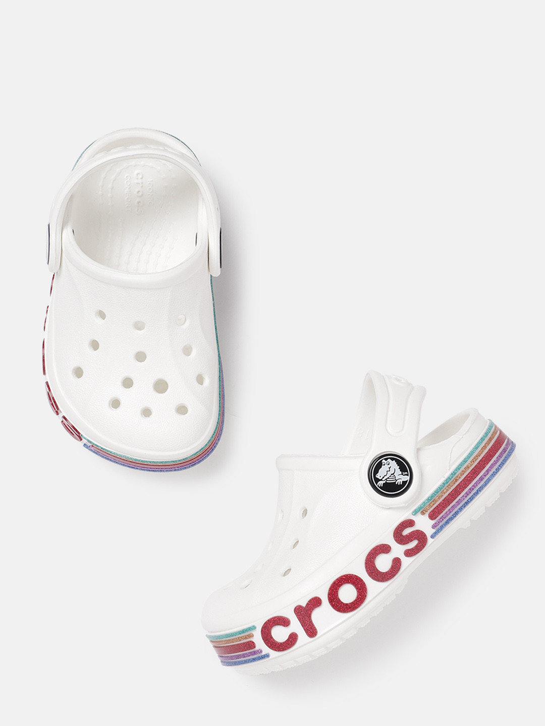 Crocs Kids Solid Croslite Clogs with Backstrap
