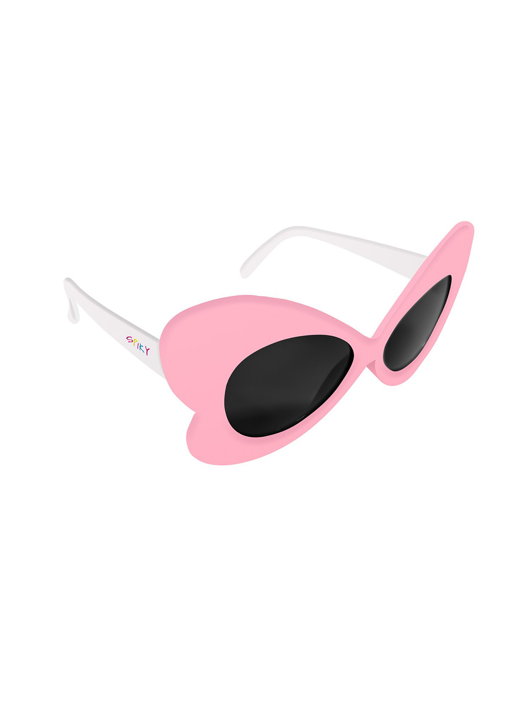 Spiky Kids Butterfly Sunglasses with UV Protected Lens 1673_pnk_blk