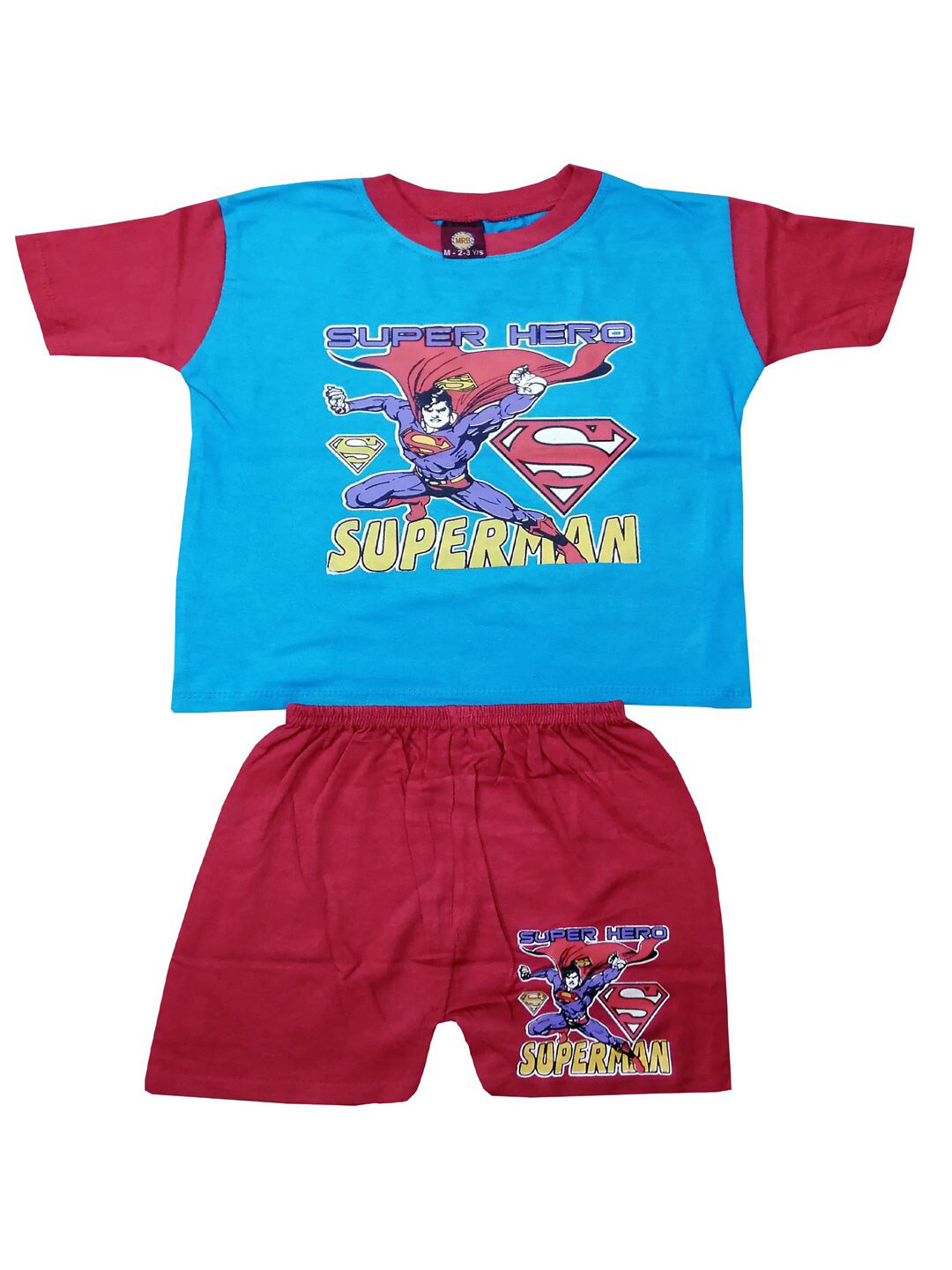 MRB Boys Spider-Man Graphic Printed Pure Cotton T-shirt with Shorts