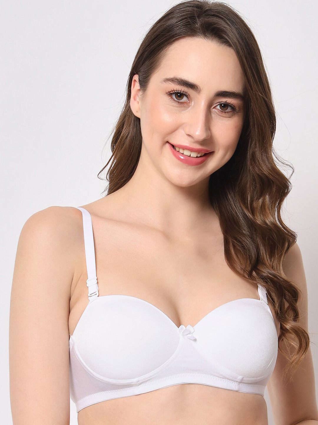 BEWILD Lightly Padded Half Demi Coverage Push-Up Bra With All Day Comfort
