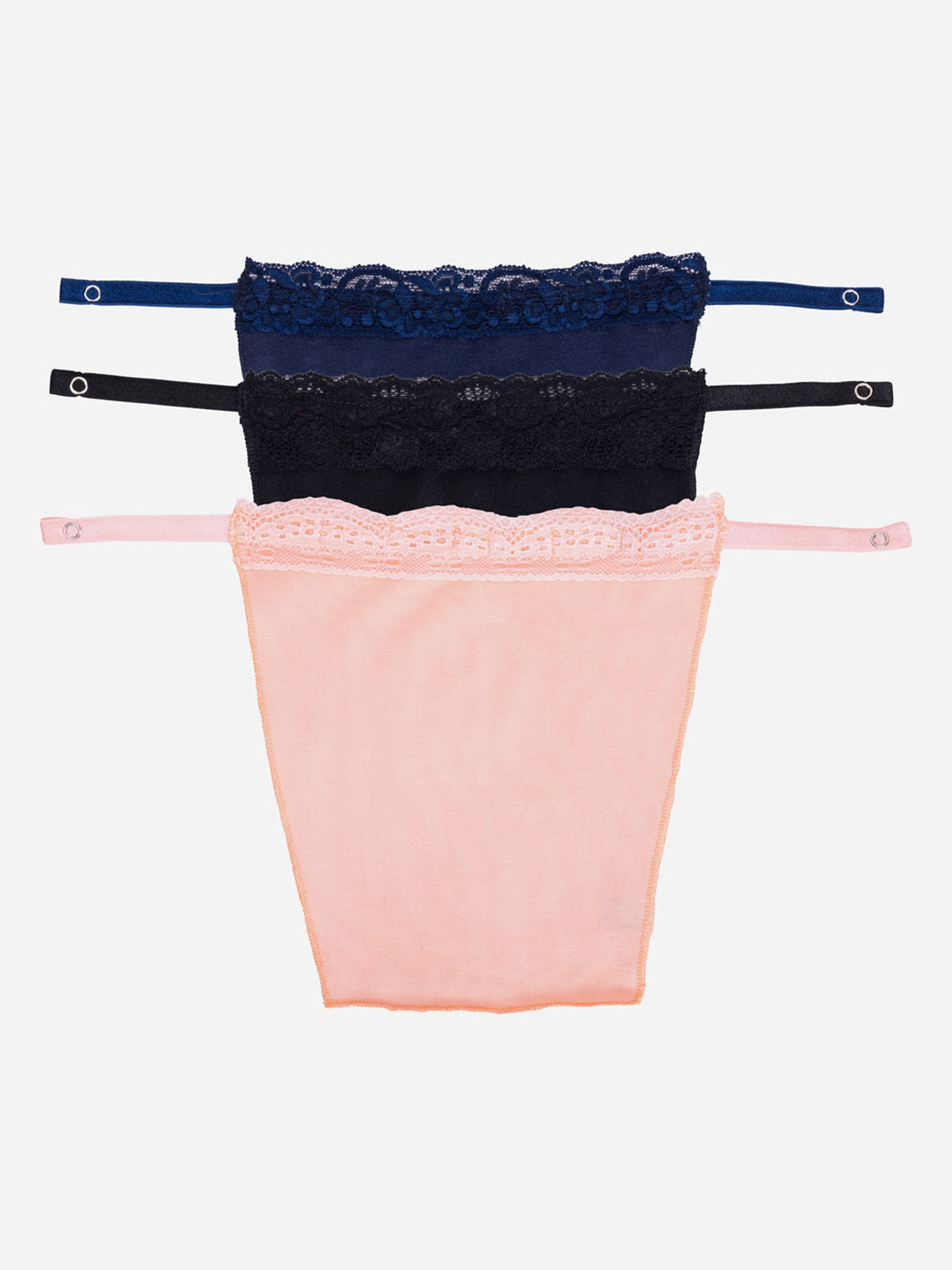 Finesse Miracle Cami Pack Of 3 Mock Camisoles Cleavage Cover