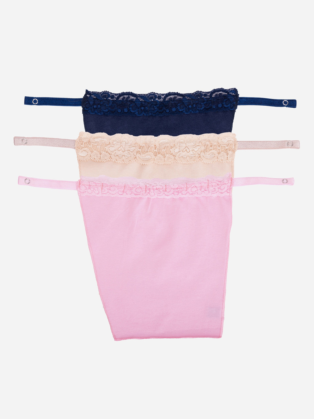 Finesse Miracle Cami Pack Of 3 Mock Camisoles Cleavage Cover