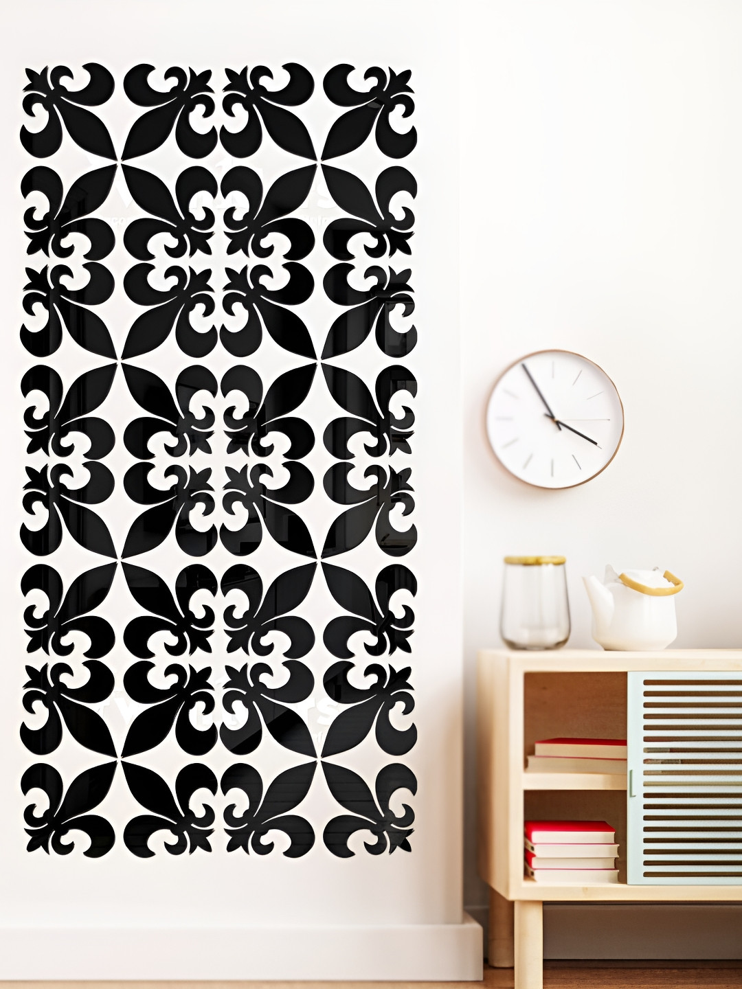 Wall1ders Black 32 Pieces Acrylic Wall Stickers