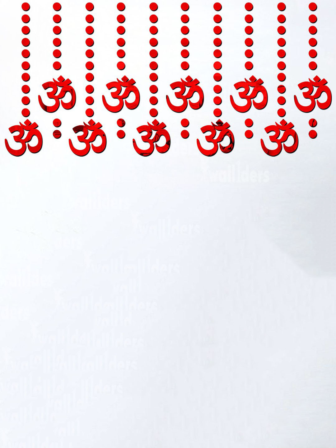 Wall1ders Red 110 Pieces 3D Acrylic Wall Stickers