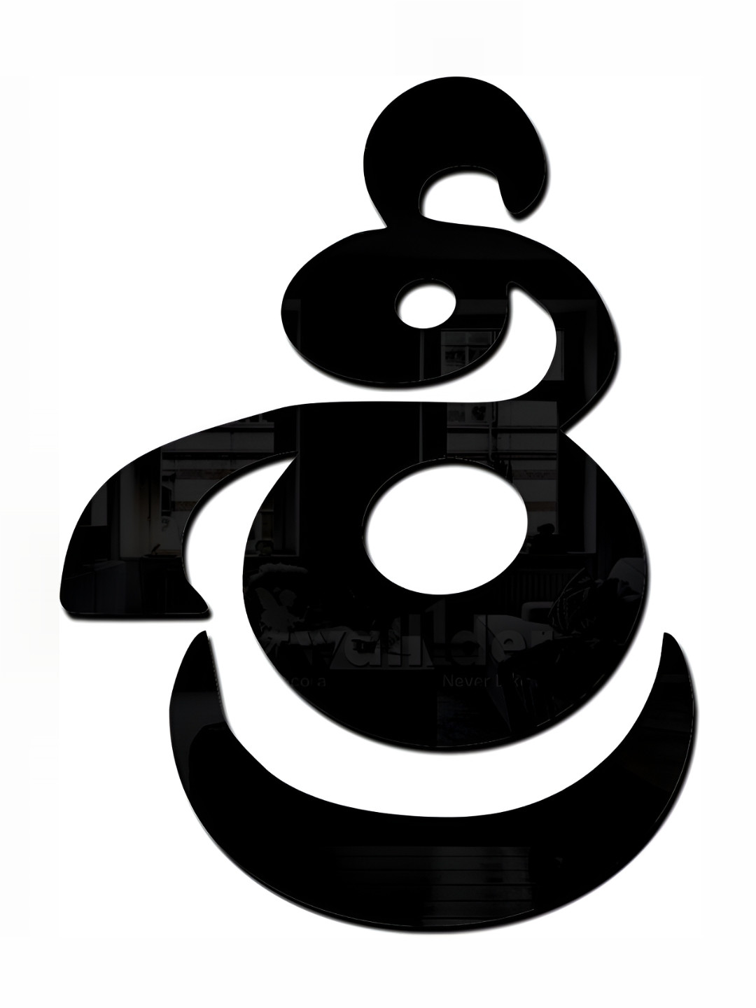 Wall1ders Black Acrylic Wall Stickers