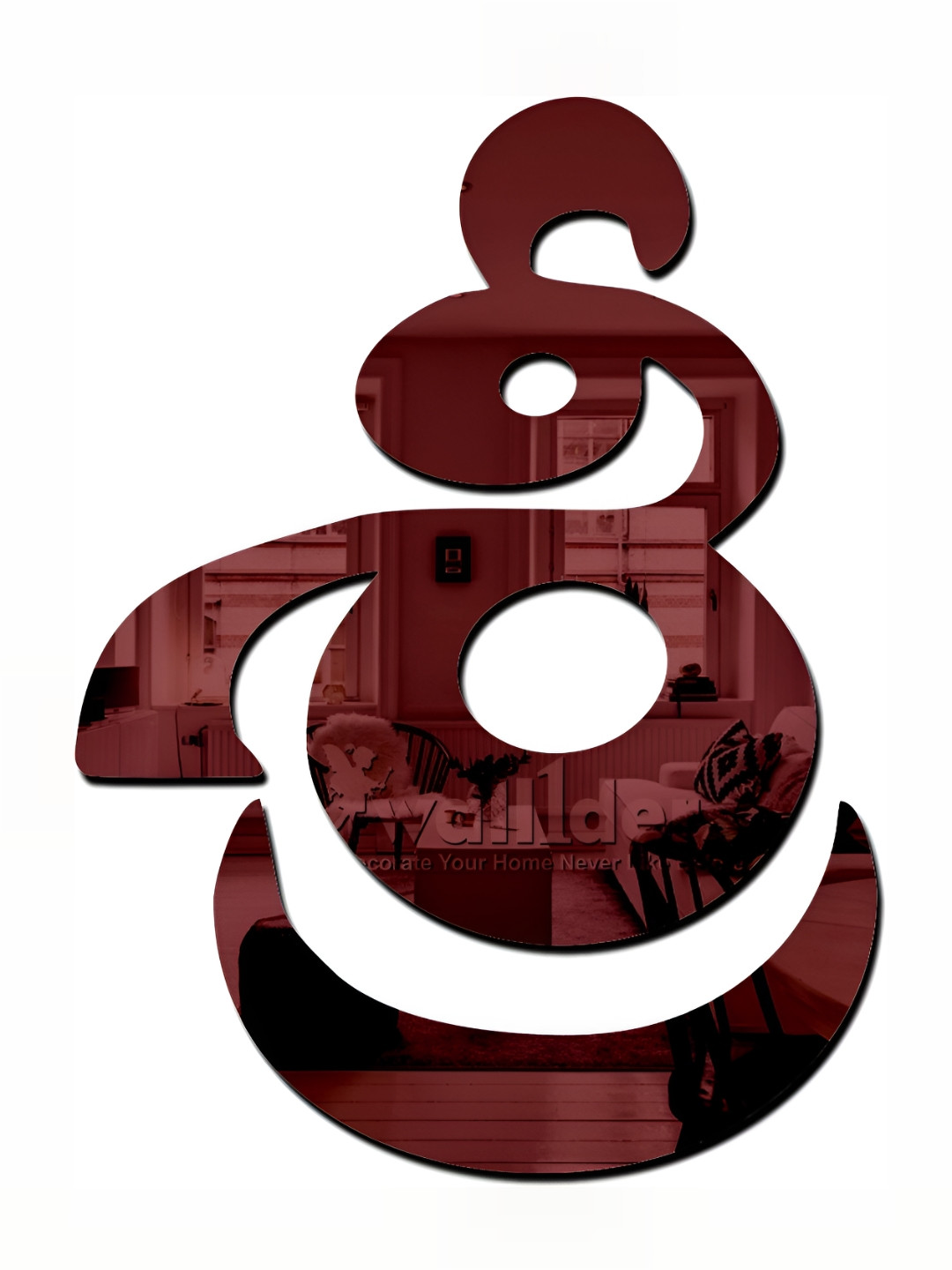 Wall1ders Brown Religious Acrylic Wall Sticker