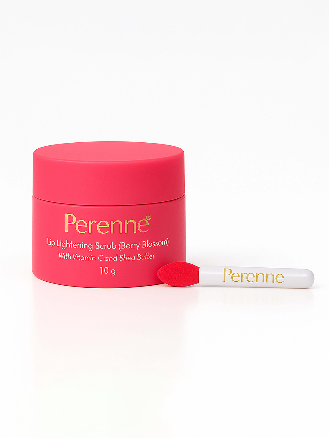 Perenne Lip Lightening Scrub With Shea Butter & Vitamin C - 10g - Berry Blossom