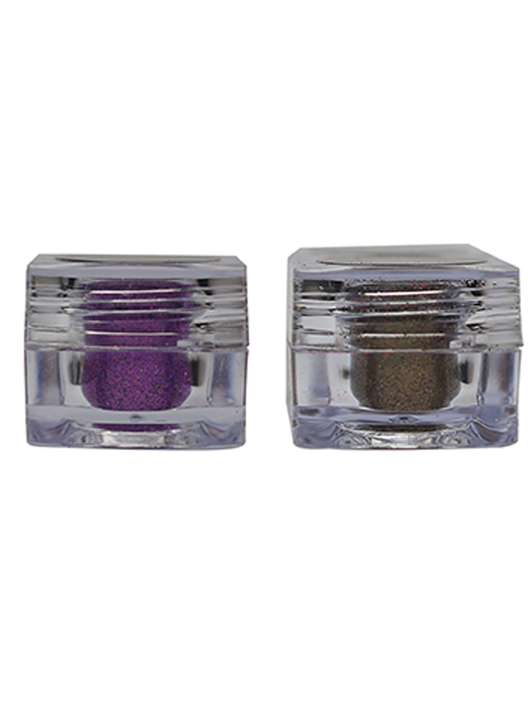 Veoni BELLE Holographic HD 2-Pcs Glitter Eyeshadow - 5g Each- Violet Purple & Antique Gold