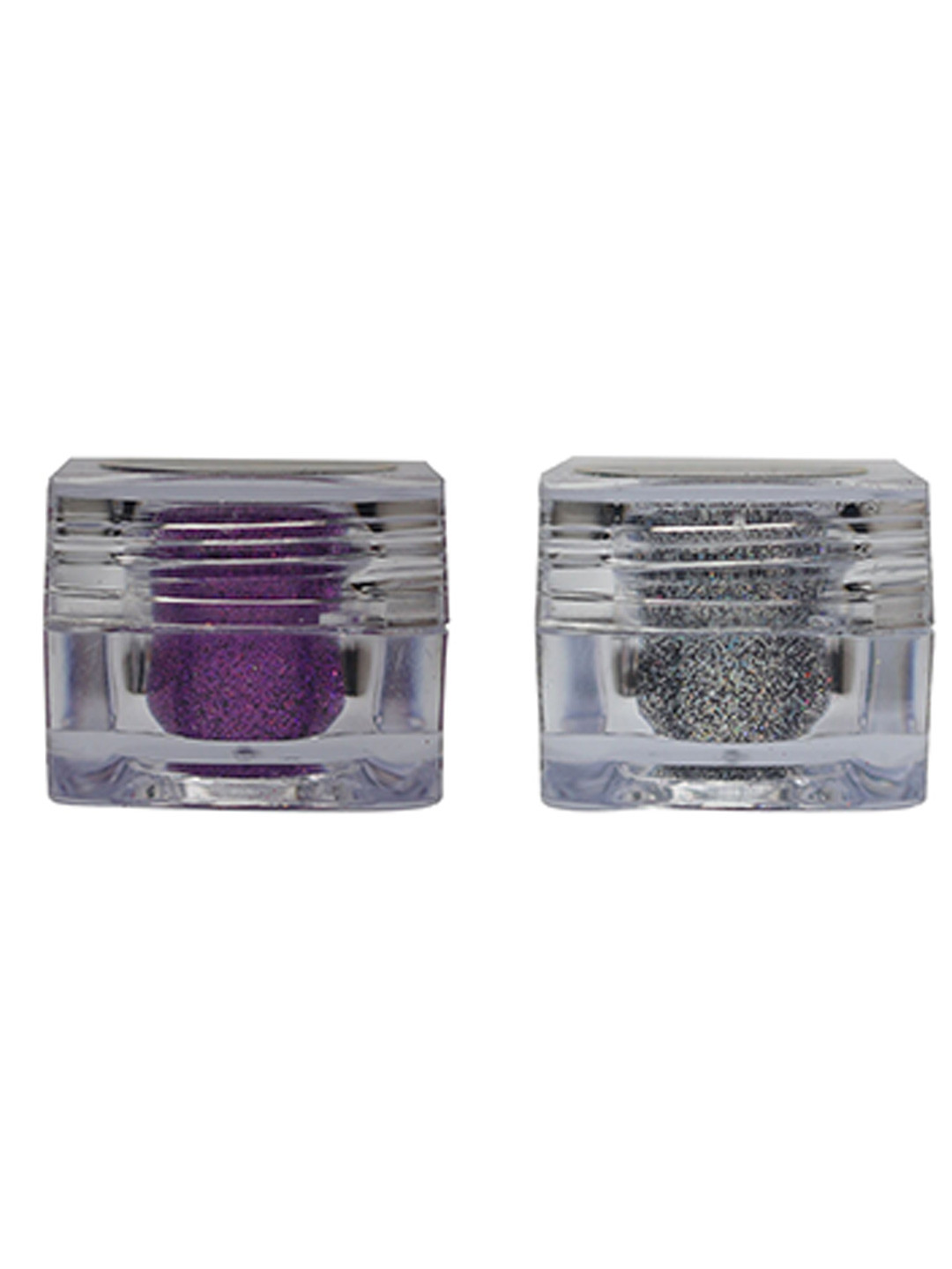 Veoni BELLE Holographic HD 2-Pcs Glitter Eyeshadow - 5g Each -Violet Purple & Dark Starlit