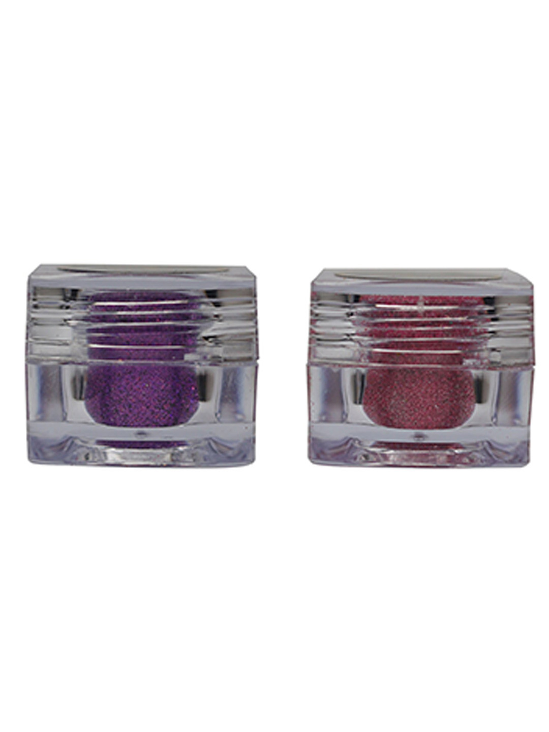Veoni BELLE Holographic HD 2-Pcs Glitter Eyeshadow - 5g Each - Violet Purple & Frozen Pink