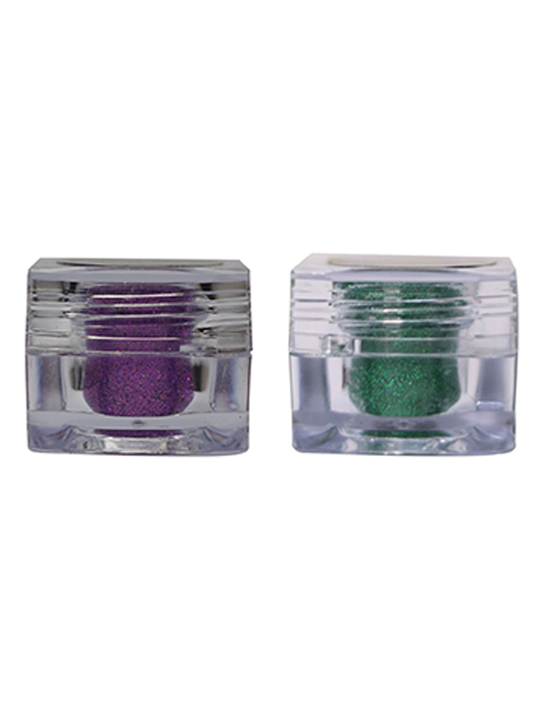 Veoni BELLE Holographic HD 2Pcs Glitter Eyeshadow - 5g Each -Violet Purple & Emerald Green