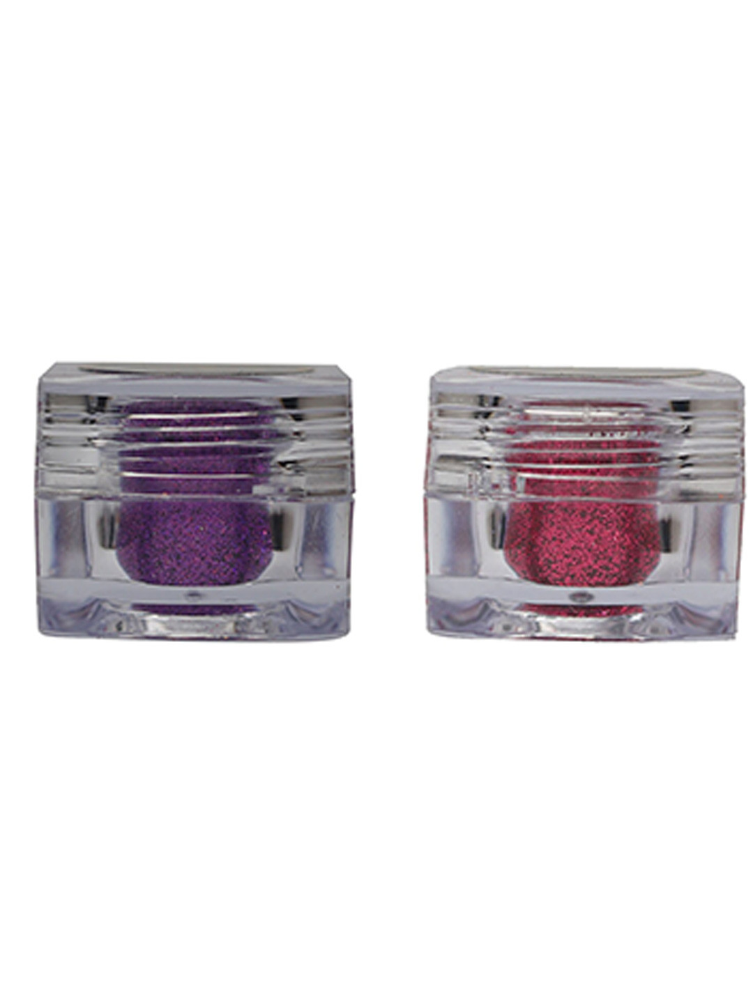 Veoni BELLE Holographic Set Of 2 HD Glitter Eyeshadow-5gEach-Violet Purple 10-Dark Pink 04
