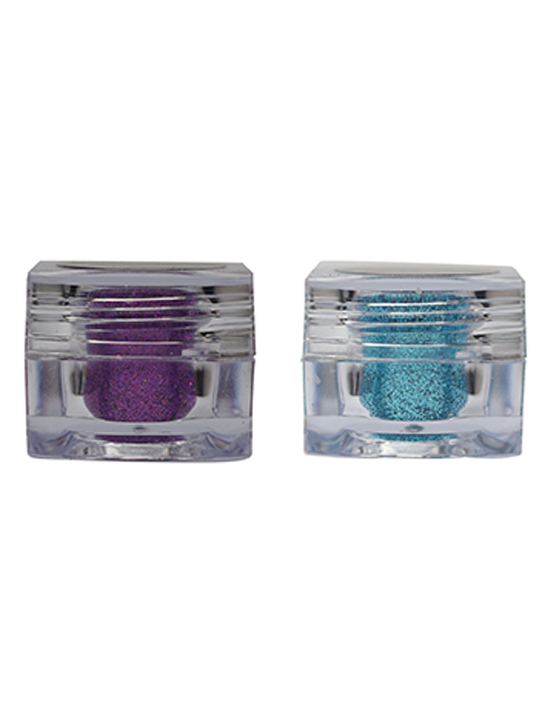 Veoni BELLE Holographic Set Of 2 HD Glitter Eyeshadow-5g Each-Violet Purple-Turquoise Blue