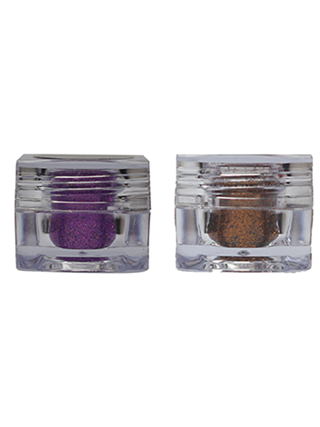 Veoni BELLE Holographic Set Of 2 HD Glitter Eyeshadow-5g Each-Violet Purple 10-Copper 13
