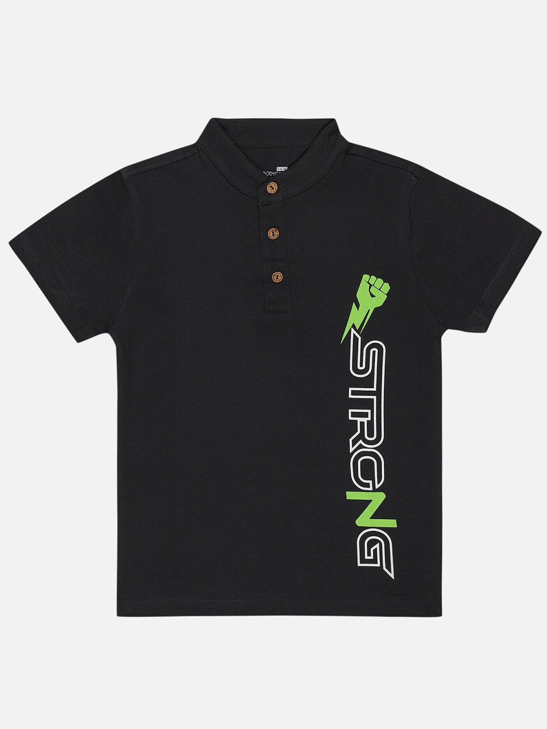 Bodycare Boys Typograhy Printed Polo Collar T-shirt