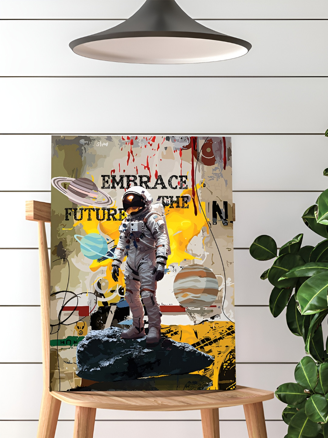 Art Street Canvas Painting Canvas Wall Rectangle Paintings Wall Art - 22 x 16 in