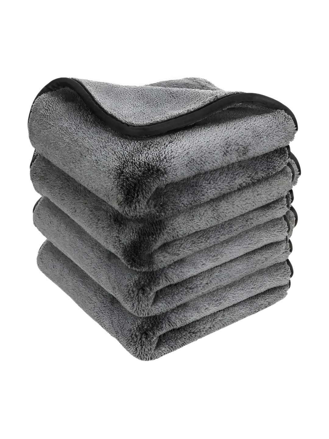 Cotton Bolls Textiles Grey 4 Pcs Cleaning Cloth Set
