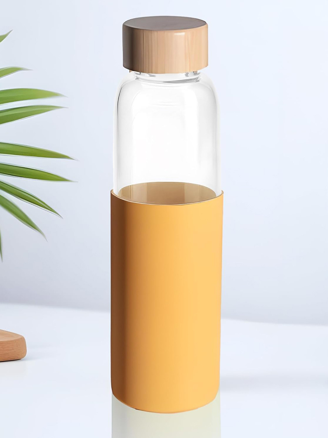 The Better Home Yellow Glass Spill Proof Water Bottle - 500ml