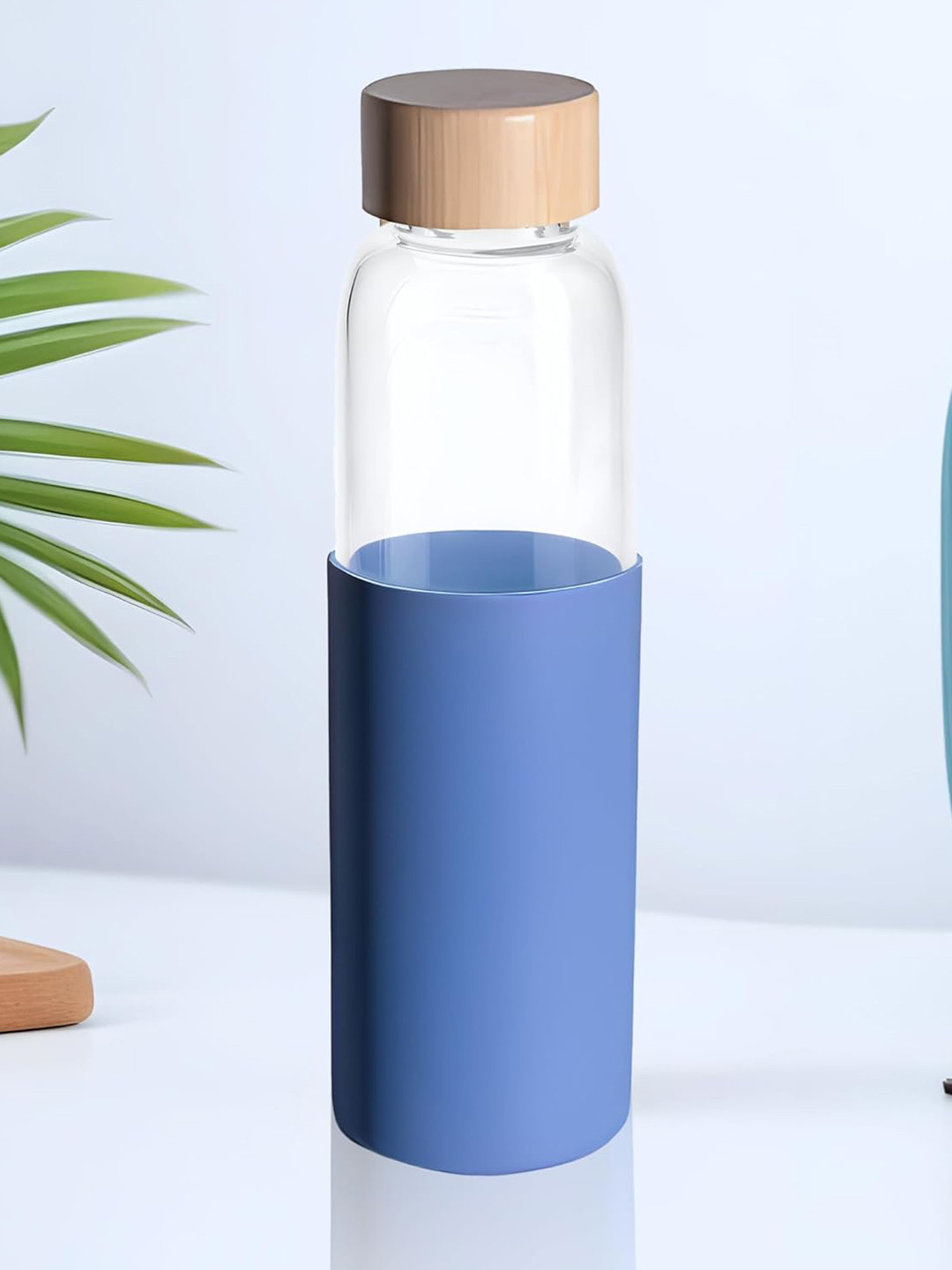 The Better Home Blue Glass Spill Proof Water Bottle - 500ml